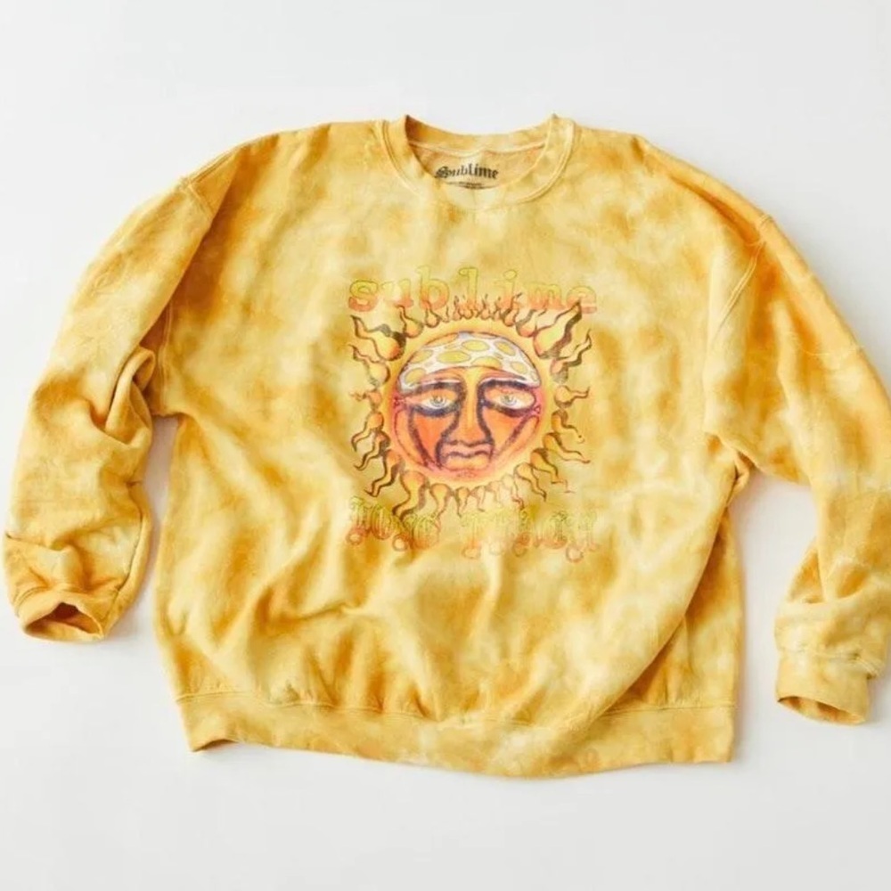 NWT Sublime Yellow Tie Dye Sweatshirt